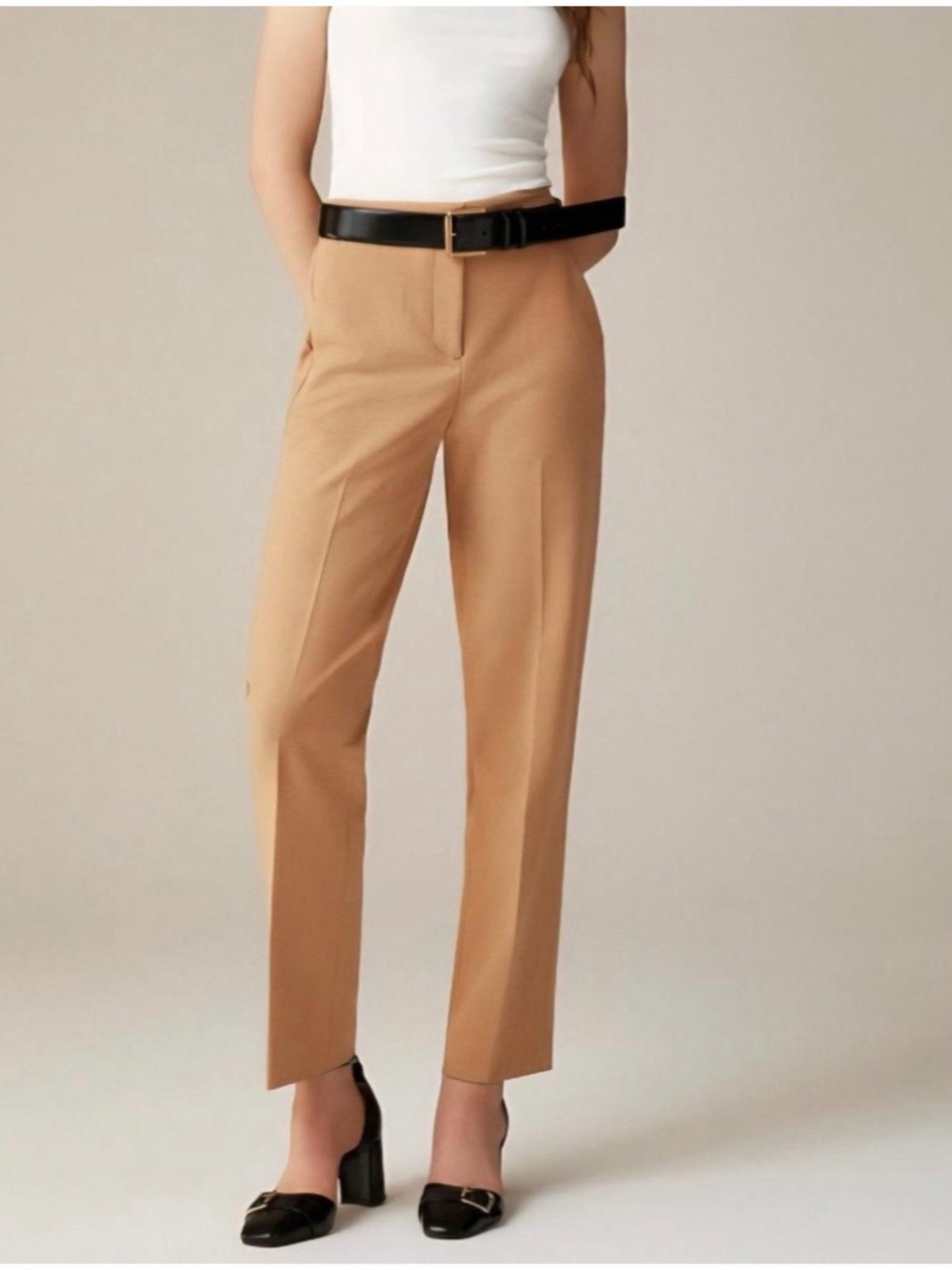 J. Crew Women’s Sz 6 Camel Straight Leg Pants Kate High Rise Four Season Stretch